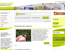 Tablet Screenshot of perspectives-agricoles.com
